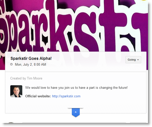 Sparkstir Google+ Invite