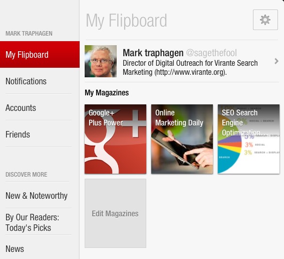 My Flipboard panel