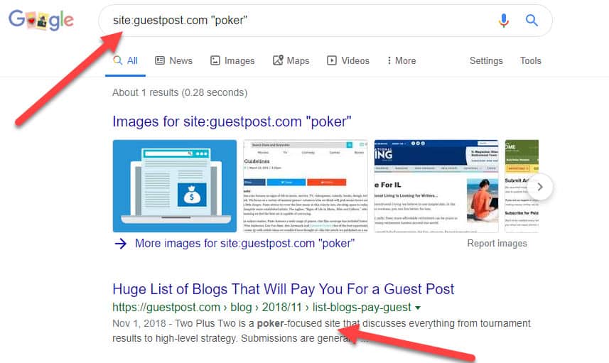 guest post search modifier