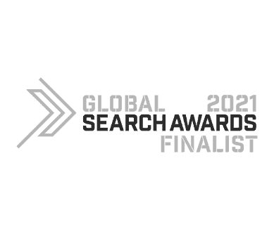 2021 Global Search Awards Finalist - greyscale