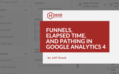 Funnels, Elapsed Time and Pathing in Google Analytics 4