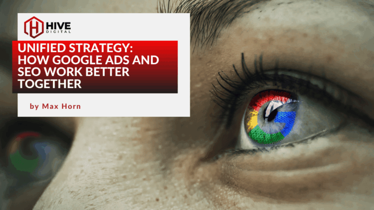 Multicolored eye looking at blog title