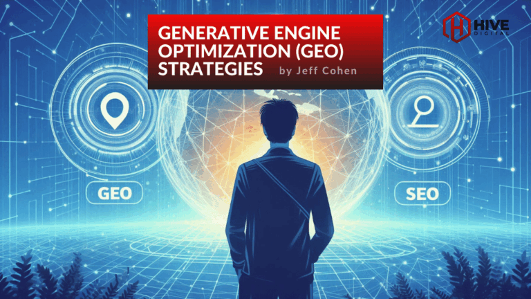 Man looking into the sky at the future of SEO and GEO