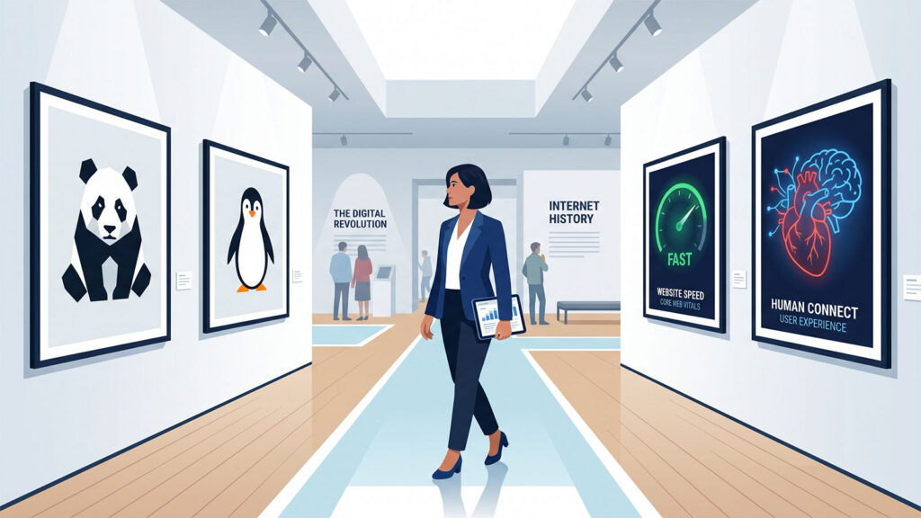 Walking through the halls of algorithm changes.