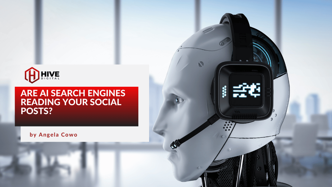 Robot with headphones on listening