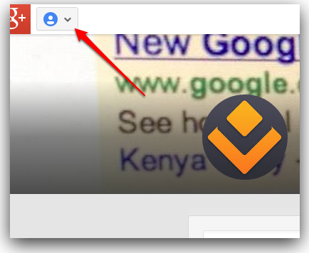 Google Plus page menu